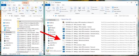 Windows 10 как найти и очистить список всех последних файлов Tonv