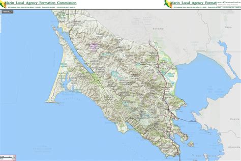 Marin County Map With Cities