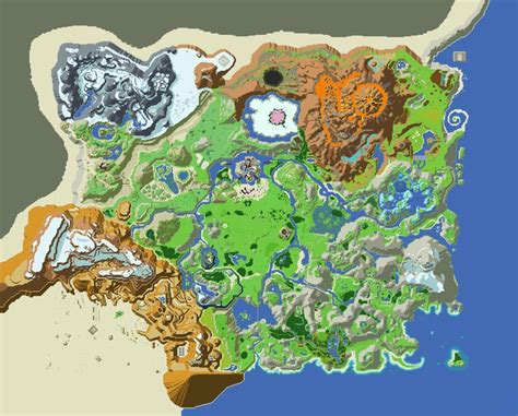 Legend Of Zelda Botw Retro Map Soul Of The Earth Art And Design