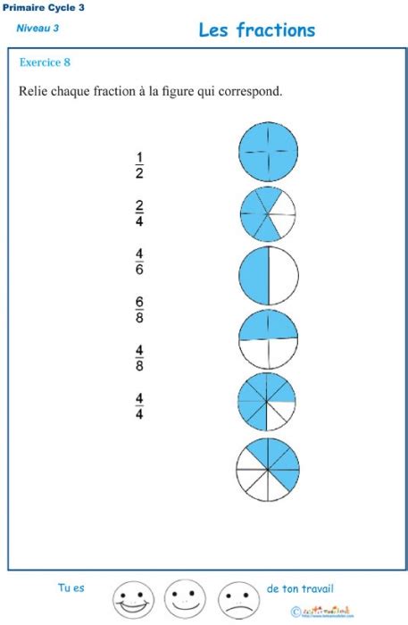 Découverte de l'écriture fractionnaire d'un nombre. meilleur Exercices De Maths A Imprimer Aperçu - Jesuscourse