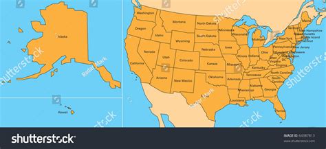 Map United States Including Alaska Direct Map