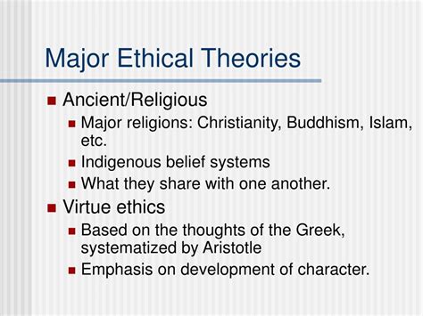 Ppt Basic Ethical Theories Powerpoint Presentation Free Download