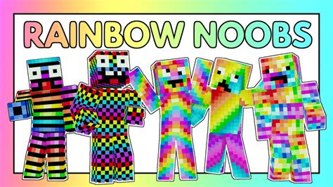 Rainbow Noobs By Metallurgy Blockworks Minecraft Marketplace