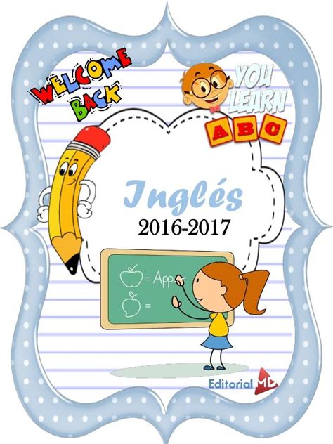 Inglés 2017 2018 Portadas De Cuadernos Cubiertas De Carpeta De