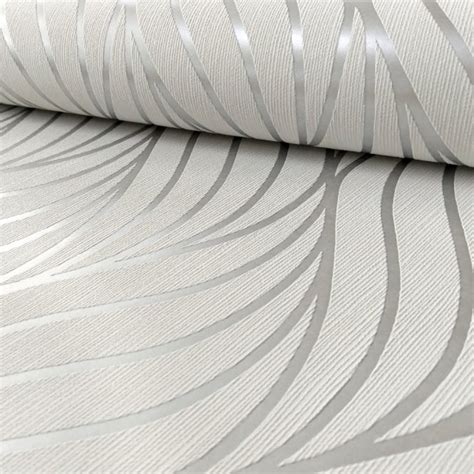 Holden Maddox Wave Stripe Pattern Wallpaper Modern Metallic 65261