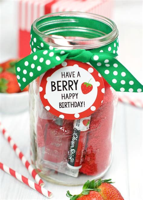 Birthdays are indeed a very happy occasion for everyone and a single act of gifting makes a great difference. Berry Gift Idea for Friends or Teachers - Fun-Squared ...