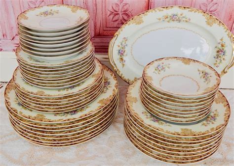 Vintage Dinnerware Set Noritake Occupied Japan Service For Vintage Dinnerware Set