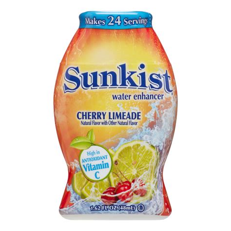 Sunkist Water Enhancer Cherry Limeade 162 Fl Oz