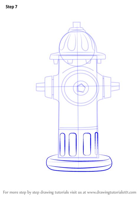 Learn How to Draw Fire Hydrant (Everyday Objects) Step by Step