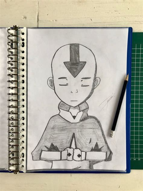 Avatar Aang Sketch Anime Manga Avatar The Last Airbender Drawing