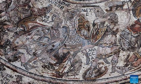 4th Century Rare Roman Mosaic Floor Unearthed In Syrias Homs
