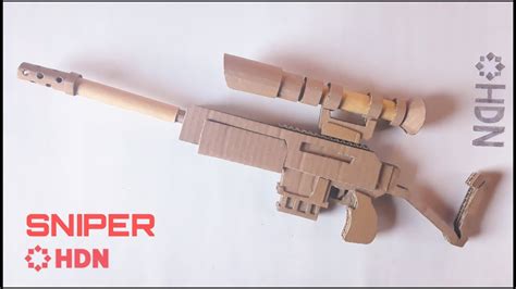 Como hacer un Sniper con cartón HOW TO MAKE A SNIPER WITH CARDBOARD En su hogar YouTube
