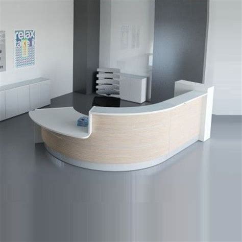 The zu290 model reception desk offers a 72 x 32 design. Valencia - curved reception desk 5 - front | Curved ...