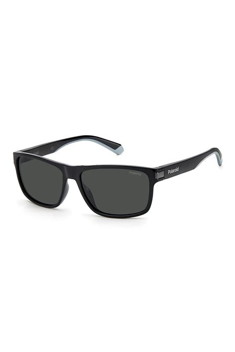 polaroid polarizált wayfarer napszemüveg egyszínű lencsékkel fekete 58 15 140 standard emag hu