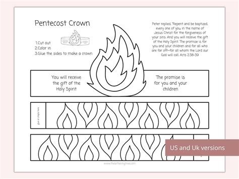 Printable Pentecost Craft Holy Spirit Craft Pentecost Coloring Page