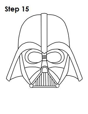 You will receive a high quality print of this drawing: How to Draw Darth Vader | Darth vader drawing, Star wars ...