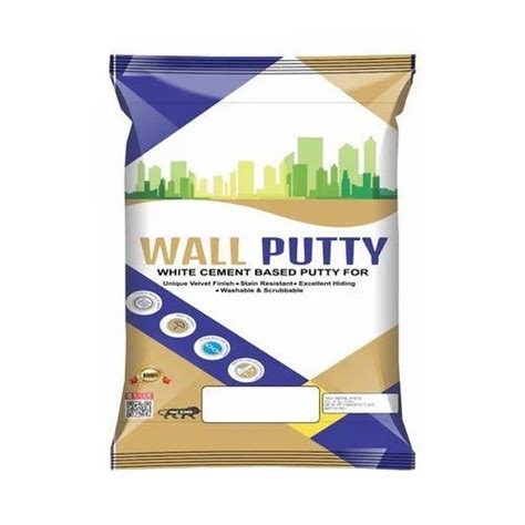 40kg White Cement Based Wall Putty Packaging Type Packet At Rs 800
