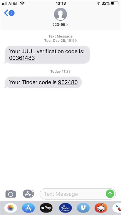 Imo is an app similar to whatsapp (slightly common in asia i think). Juul and Tinder send their verification codes from the ...