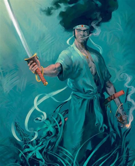 Afro is a warrior who travels a solitary path encountering. Pin by Antony Catlin on Samurai Warriors | Afro samurai ...