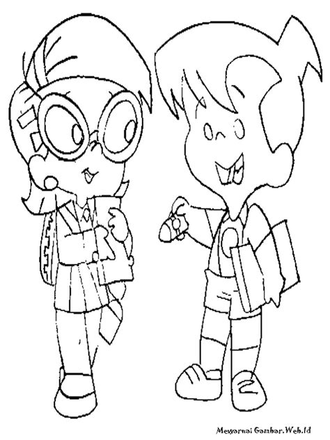 Mewarnai Gambar Chalk Zone Mewarnai Gambar