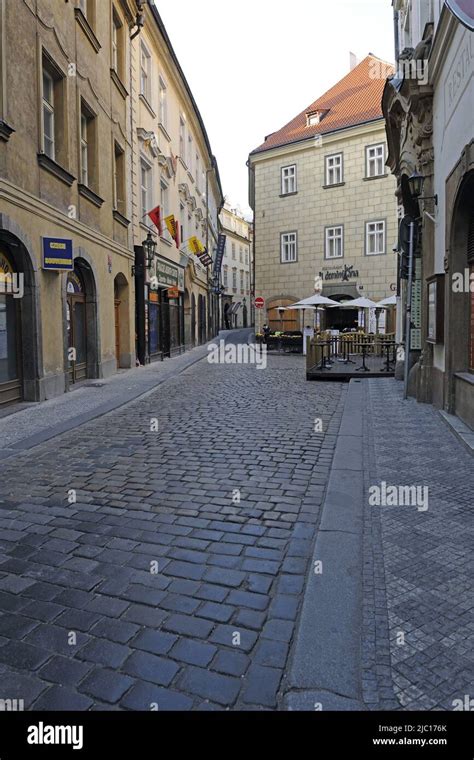 Typical Alley Altstaedter Ring Czech Republic Prague Stock Photo Alamy