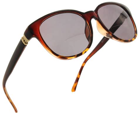 Fiore Reading Glasses 125 Womens Bifocal Tinted Sun Readers Cat Eye Sunglasses