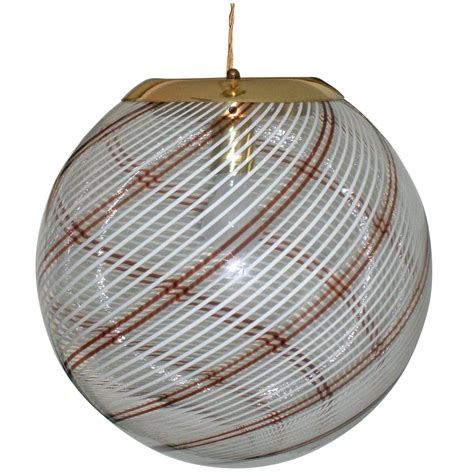 With its led lights, swirl offers not only style but also energy efficiency. Large Italian Swirl Design Handblown Glass Globe Pendant Light at 1stdibs