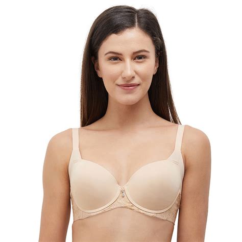 Wacoal Nylon Padded Underwired Solid Plain Bra IB Nude Buy Wacoal Nylon Padded