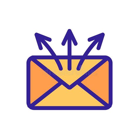 Sending A Message Icon Vector Isolated Contour Symbol Illustration
