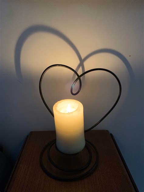 Handmade Heart Shaped Candle Holder Etsy