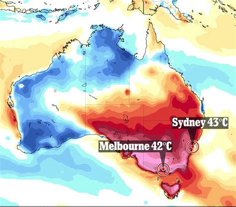 Sydney And Melbourne Set To Bake In 40c Plus Temperatures Daily Mail