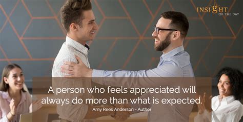 Person Feels Appreciated Always More Expected Amy Rees Anderson Author