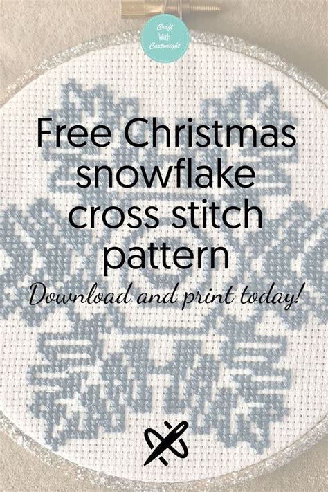 Download the pdf for the cross stitch snowflake project. Free christmas snowflake cross stitch pattern | Snowflake ...