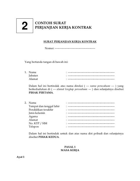 Surat kontrak kerja merupakan sebuah surat yang berisi perjanjian antara perusahaan dan karyawan. Contoh Kontrak Sewa Rumah Dalam Bahasa Inggris - Situs Properti Indonesia
