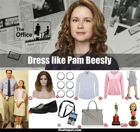 Pam Beesly The Office Costume For Cosplay And Halloween 2023 The Office Costumes The Office