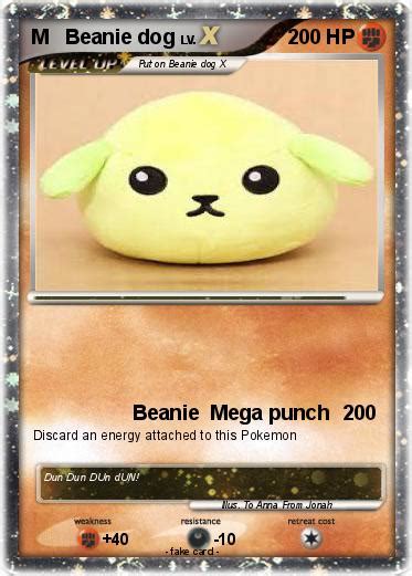 Pokémon M Beanie Dog Beanie Mega Punch My Pokemon Card