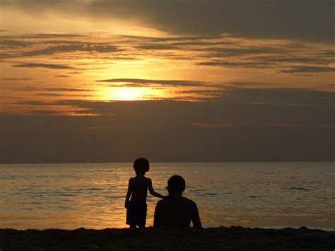 Sunset Father Son · Free Photo On Pixabay