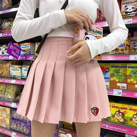 Aesthetic Cute Egirl School Skirt Gamer Girl Outfit Kawaii Fashion