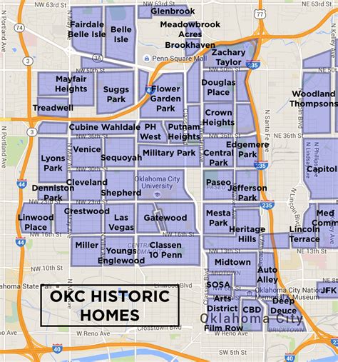 Oklahoma City Neighborhood Map Living Room Design 2020