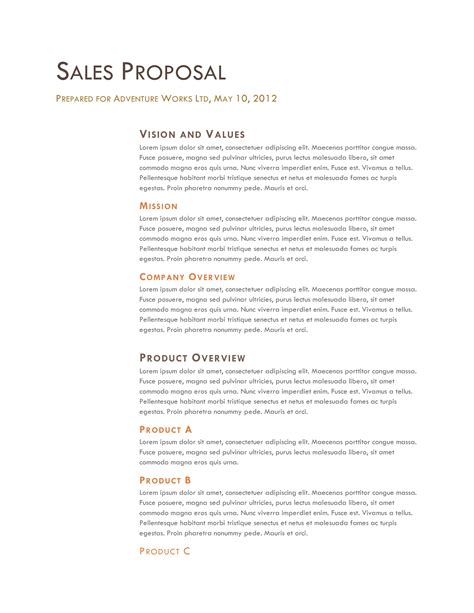 Sales Proposal Final Templates At