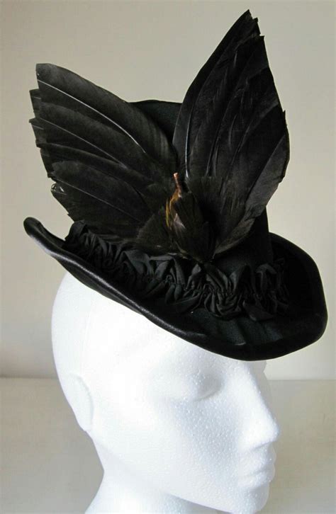 Beautiful 1880s Hat With Bird Wings Victorian Hats Beautiful Hats