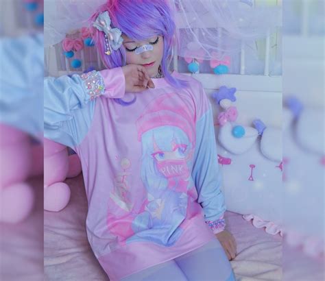 Pastel Goth Sweatshirt Kawaii Clothing Fairy Kei Kawaii Etsy