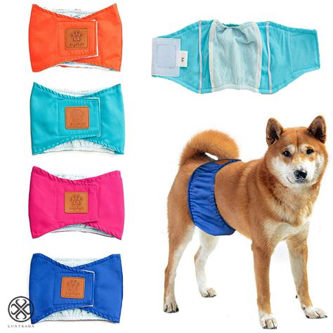 Luxtrada Washable Male Dog Diapers Belly Manner Band Wrap Waterproof