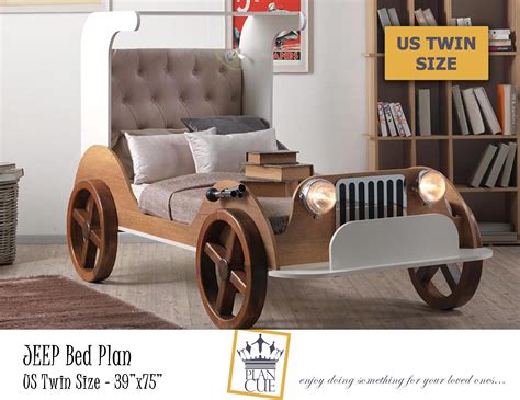 Please support this channel by support them. Jeep Car Bed Plan, Twin Bed Frame Plan, wooden toddler bed Plan ,Easy DIY Car bed for Toddler ...