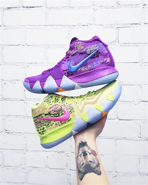 An official backstory has not been revealed yet but since the nickname is confetti, it might pay homage to kyrie irving's first nba championship. Nike Kyrie 4 Confetti | Irving shoes, Mens nike shoes, Sneaker dress shoes