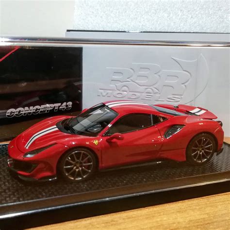 The 488 pista is an engeenering masterpiece. BBR Models 1/43 Ferrari 488 Pista Rosso Corsa metallizzato | Veicoli militari, Auto, Veicoli