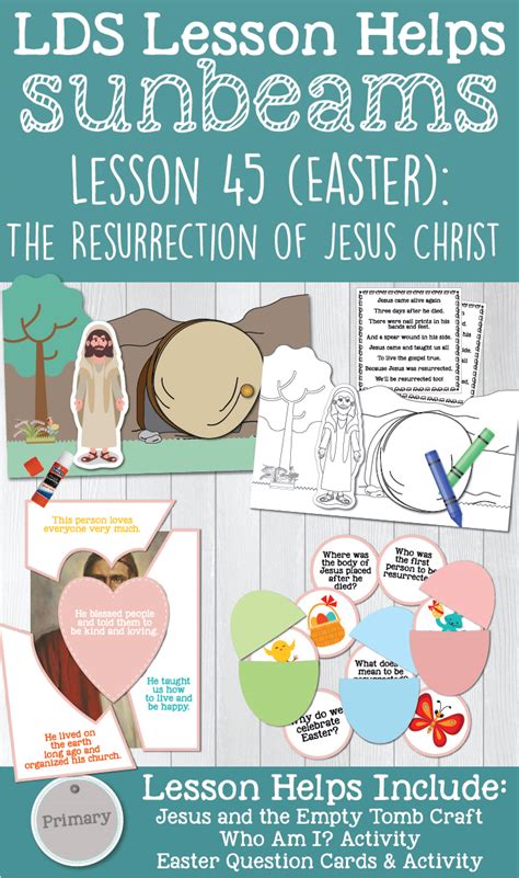 Free religious easter coloring pages. Primary 1 Sunbeams Lesson 45 (Easter): The Resurrection of ...