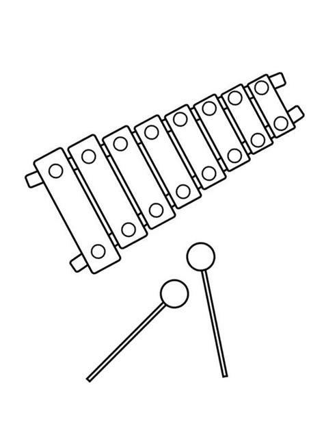 colouring page Xylophone | coloringpage.ca