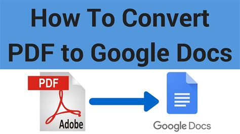 We guarantee file security and privacy. How to Convert a PDF to a Google Doc - YouTube