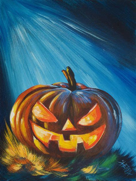 Beginners Learn To Paint Full Acrylic Art Lesson For Your Halloween Fun